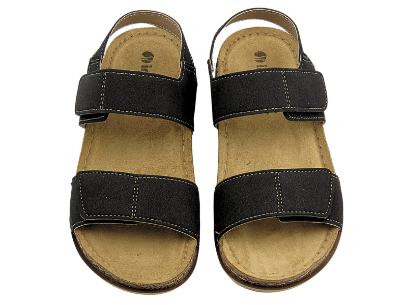 Dámské sandály na suchý zip – INBLU AA-70, černé