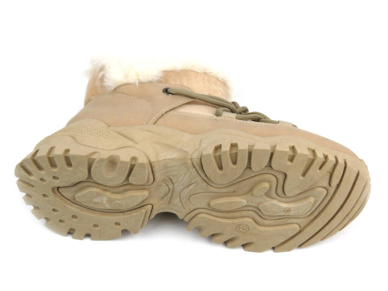 Dámské boty, sněhule - NOVINKY 23BT26-6534, béžové