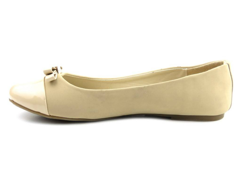 Dámské balerínky s mašlí - EVENTO 108W6BL4010, béžová