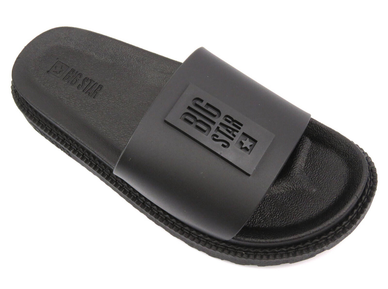 Dámské gumové žabky na platformě - Big Star LL274429, černé