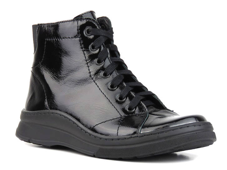 Dámské kozačky zateplené filcem - HELIOS Komfort 517, černé