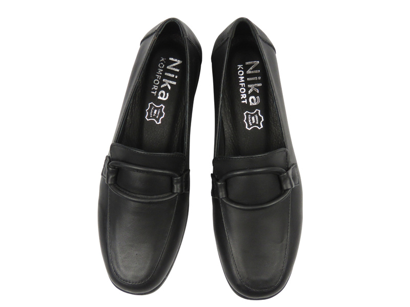 Stylové dámské polobotky Nika Komfort 0817-25104, černé