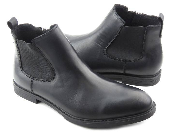 Pánské zimní chelsea boty - AMERICAN CLUB CY64/22, černé