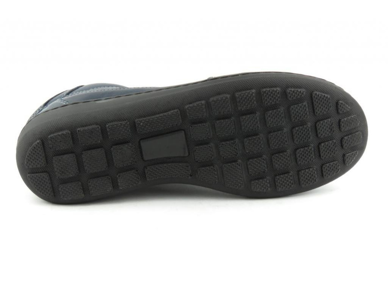 Sportovní, kožená dámská obuv - Helios Komfort 357, tmavě modrá