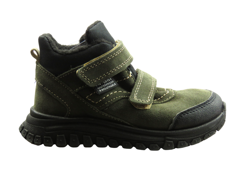 Barefoot minimalistické dětské kotníkové boty zelené Jamet 2226