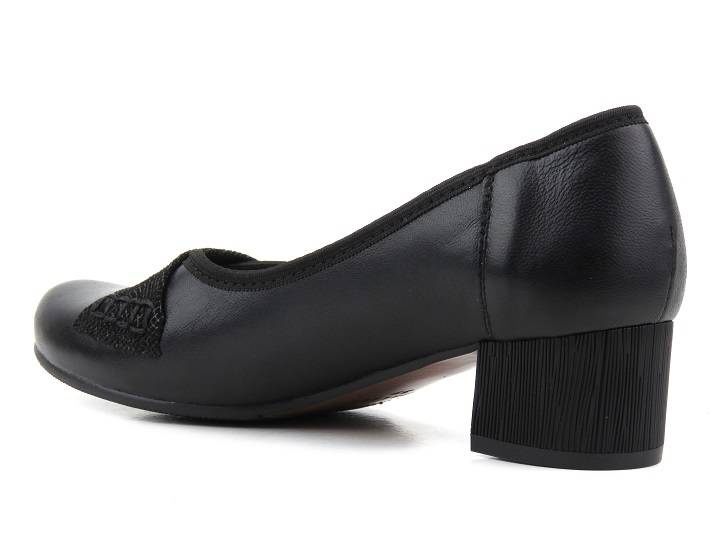 Kožené lodičky na vysokém podpatku - GALANT W23-39, černé