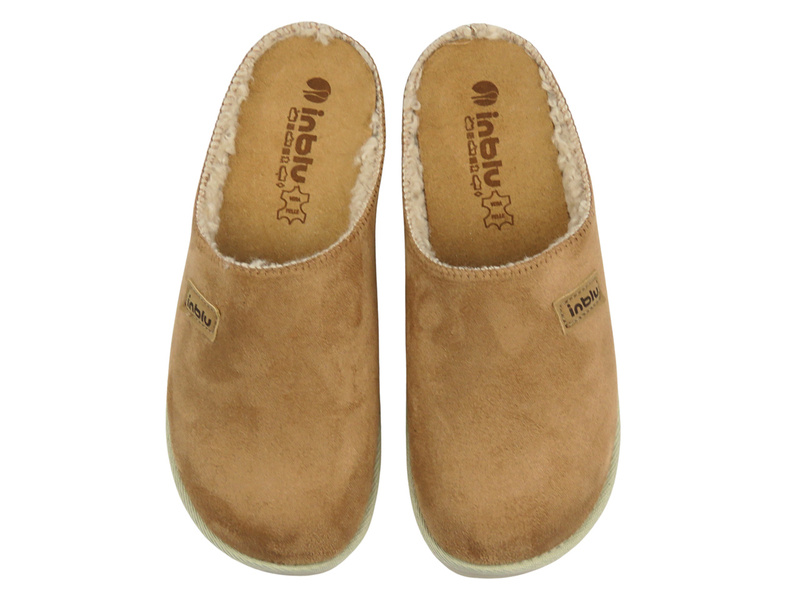 Teplé dámské pantofle – INBLU CS-45, Camel