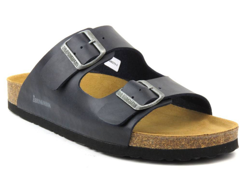 Pohodlné klasické pánské žabky - Brinkmann 600275-5, tmavě modrá