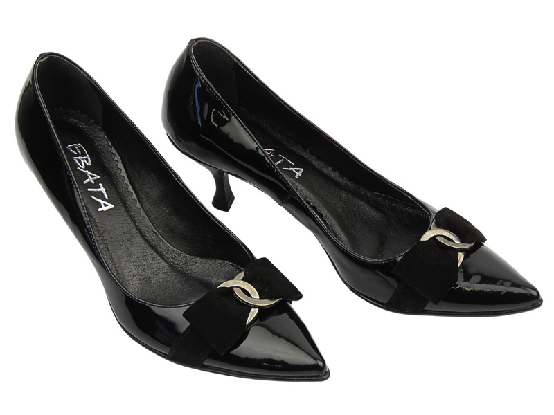 Kožené lodičky na vysokém podpatku - ANN-MEX 1602, bordó