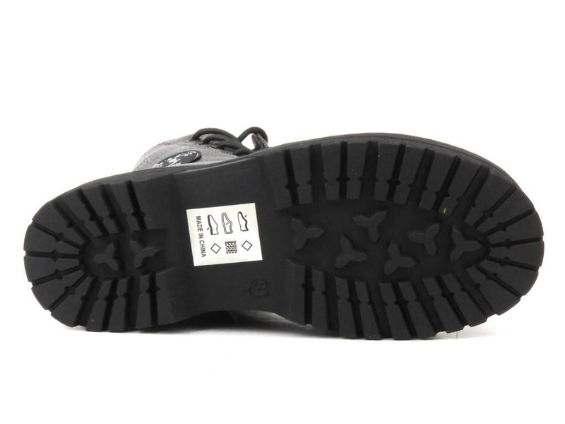 Teplé kozačky, kozačky pro děti a teenagery - MISS E 22DZ23-5257, šedá