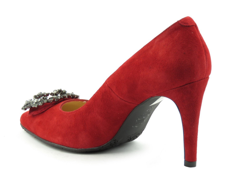 Brenda Zaro T3453 dámské vysoké podpatky, červené