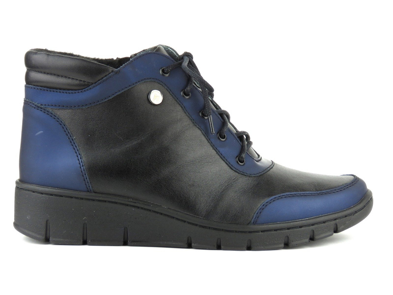 Dámské sportovní boty HELIOS Komfort 531 černé s tmavě modrou