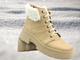 Pohodlné dámské boty z měkké kůže Helios Komfort 562-Beige, výroba Polsko