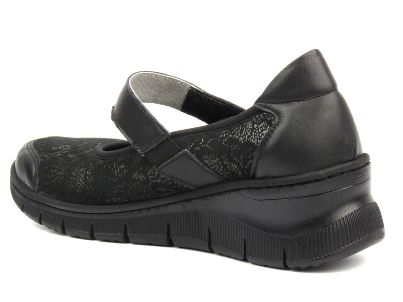 Pohodlné, měkké dámské boty se strečem - AXEL 1437, černá