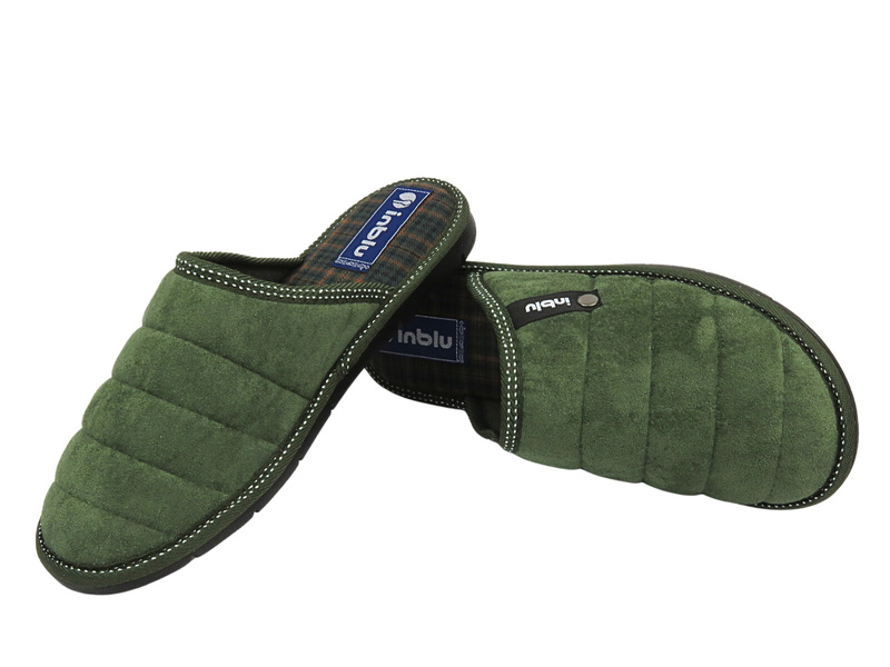 Pánské pantofle z měkkého materiálu - Inblu 91-27, zelené