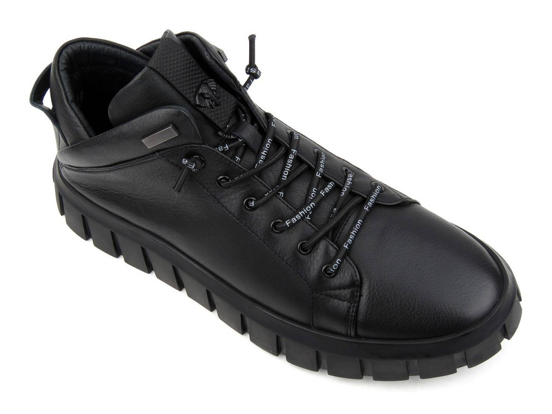 Zateplené tenisky, pánské sportovní boty - JOHN DOUBARE H1706-W19-A12, černé