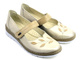 Kožená dámská jarně-letní obuv - HELIOS Komfort 341S, zlatá