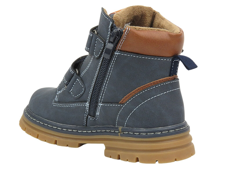 American Club XD 100/23 Dětské boty Navy Blue na suchý zip