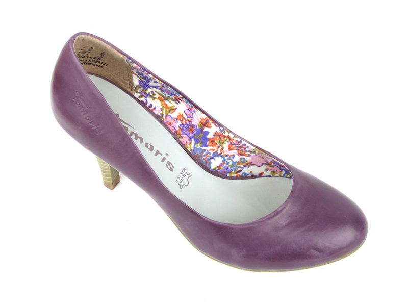 Lodičky na vysokém podpatku - Tamaris 22414, fialové