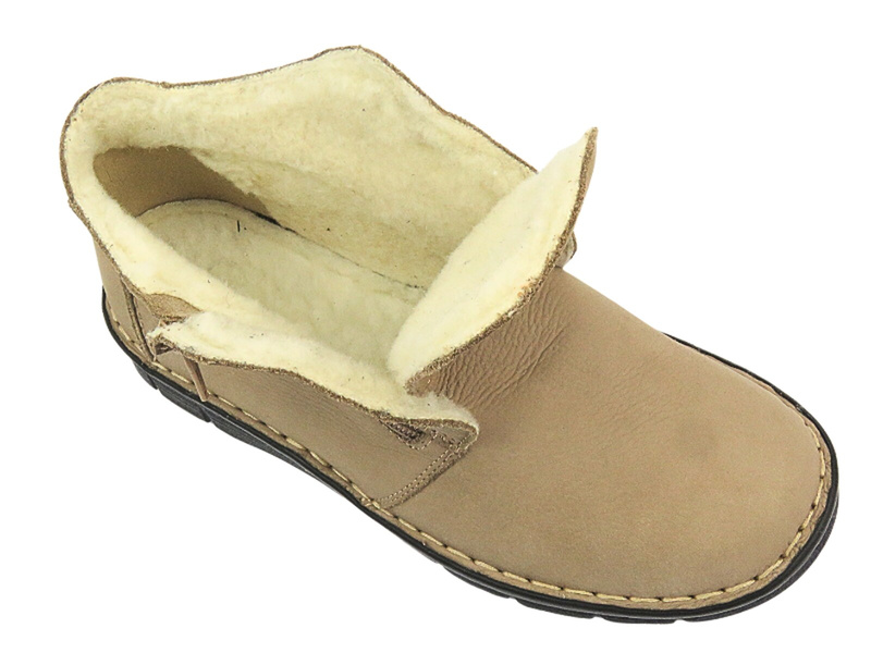 Pohodlné dámské boty z měkké kůže - Best-But 1388, béžová