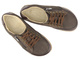 Barefoot kožené minimalistické dámské polobotky Helios Komfort 470, tmavě hnědé