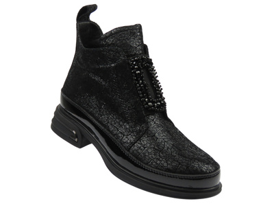Stylové dámské kotníkové boty Cambell 25-60320, černé