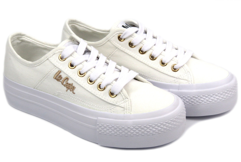 Dámské tenisky na platformě – Lee Cooper LCW-24-31-2725, bílé