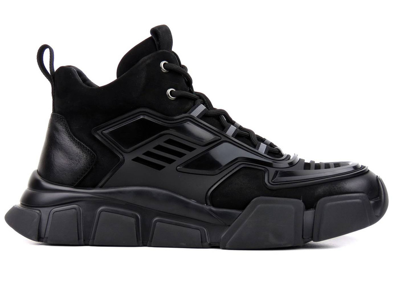 Pánské vesmírné tenisky se zateplením - JOHN DOUBARE H258-WG-487R, černé