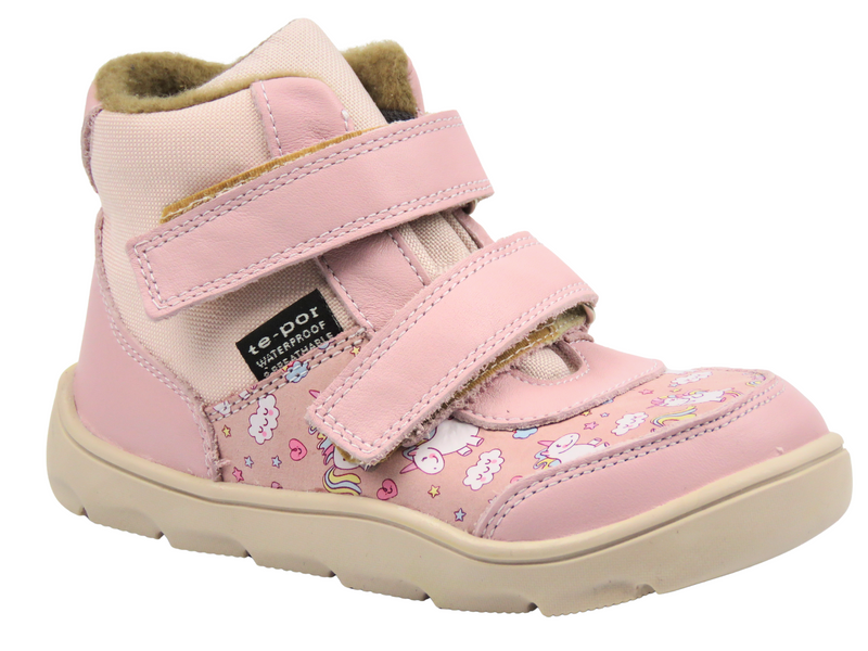 Dívčí zateplené kotníkové boty JAMET 1124, světle růžové