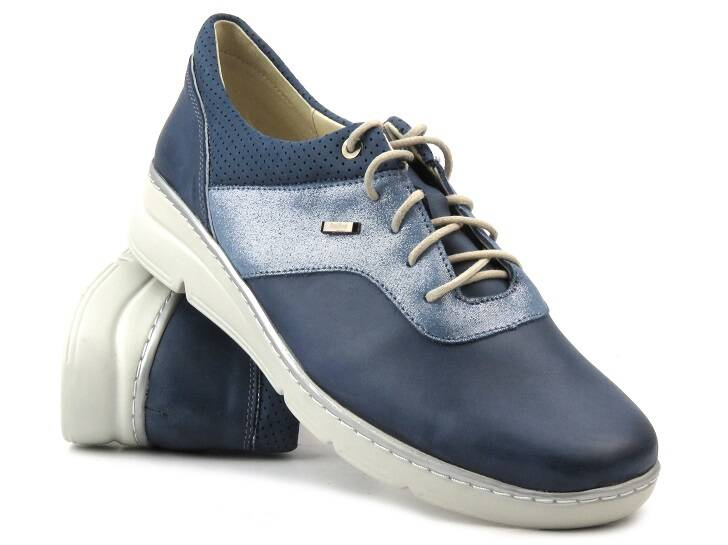Dámské boty, tenisky polské výroby - HELIOS Komfort 396, tmavě modrá