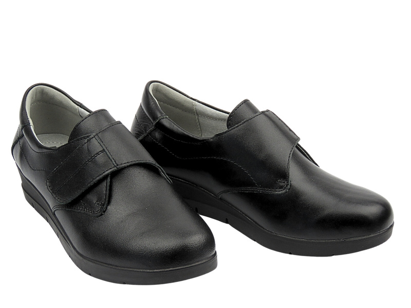 Dámské kožené polobotky černé N.A.W DM25-JHY202