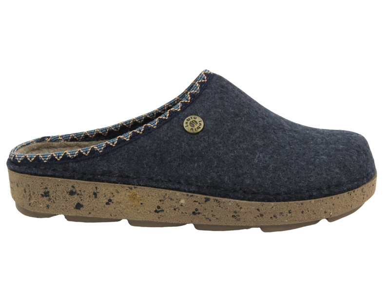 Dámské pantofle s ozdobnými krystaly - INBLU BS-46, modré