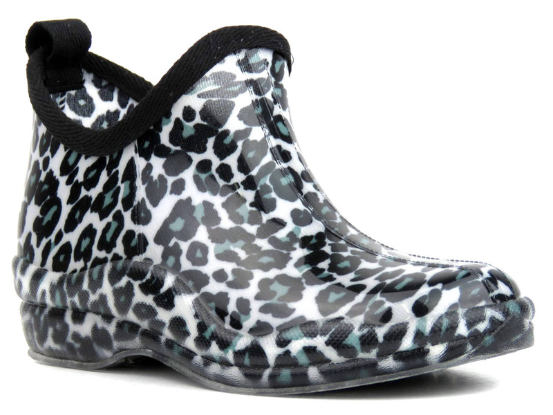 Holínky, dámské holínky - WOJTYŁKO 2210, béžové s leopardím potiskem