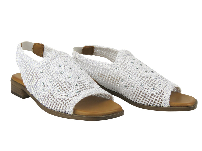 Pohodlné dámské sandály Nika Comfort 0117-13003, bílé