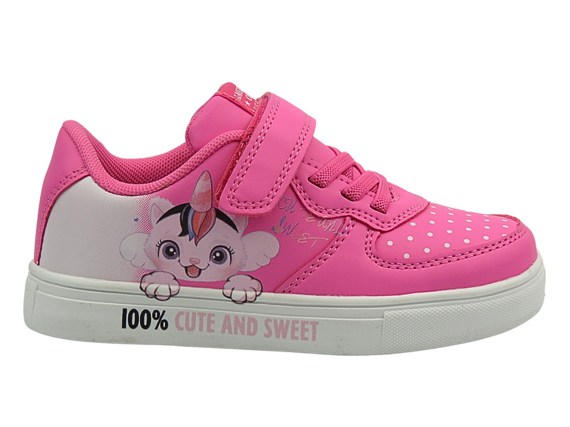 Dětské sportovní boty fuchsiové – American Club ES 156/24