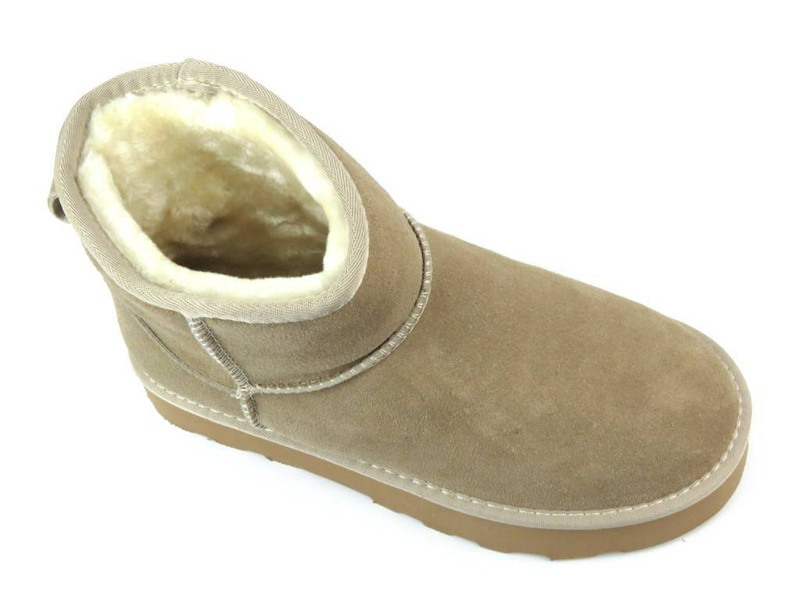 Dámské sněhule na platformě - Potocki 23-37060, béžové