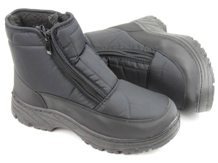 Teplé pánské sněhule se dvěma zipy - NOVINKA 22MN26-5011, černé