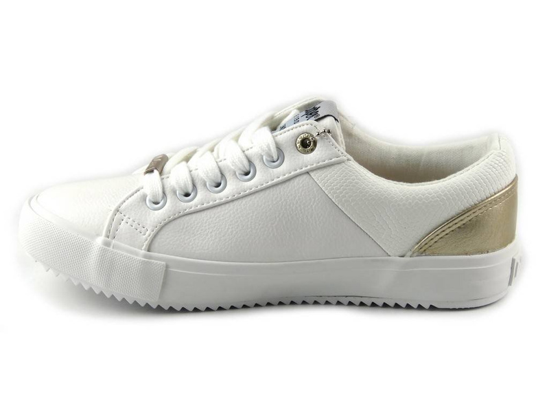 Dámské tenisky Lee Cooper 042, bílé se zlatem