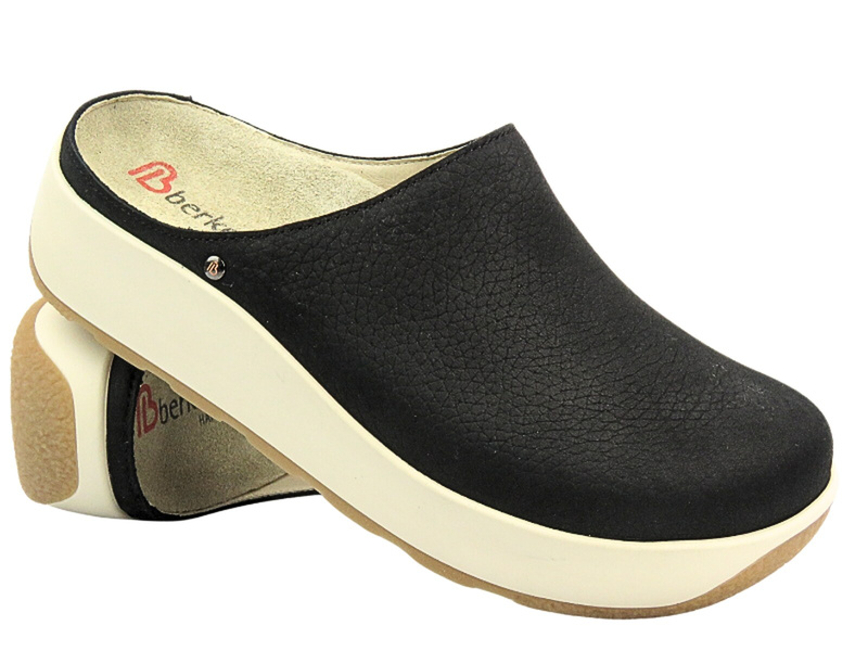 Dámské kožené žabky - BERKEMANN Ella 03900-910, černá