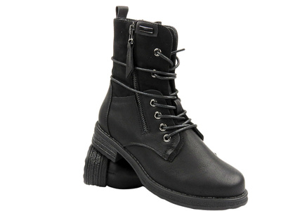 Dámské boty z ekokůže - Evento 20BT35-3068, černá