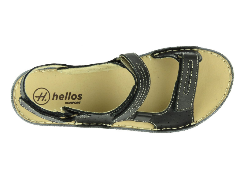 Kožené dámské sandály polské značky Helios Komfort 794, černé