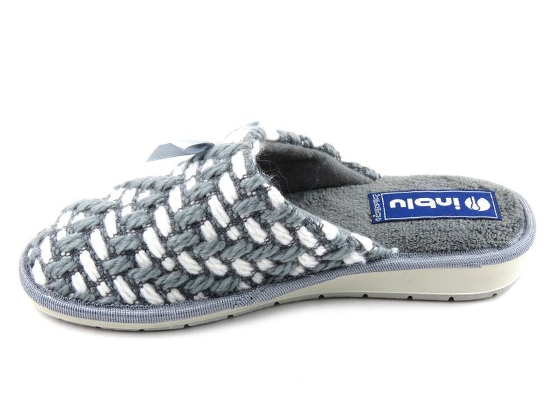 INBLU JANA měkké dámské pantofle, šedé