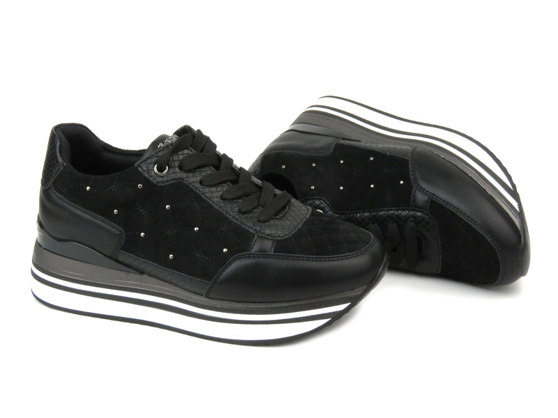 Dámské tenisky na platformě - INBLU IN-1316, černé