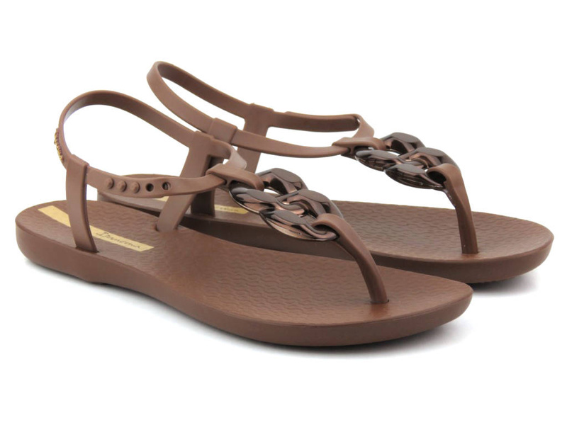 Dámské sandály z elastické gumy - Ipanema 83330, hnědé