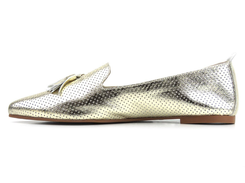 Mokasíny, balerínky se střapcem - VENEZIA 22211, zlatá