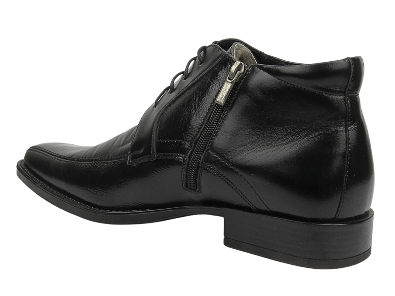 Elegantní pánské kožené boty - Conhpol 5289, černá