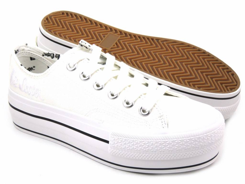 Dámské tenisky, creepers LEE COOPER LCW-22-31-0842L, bílé
