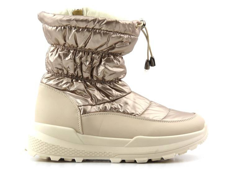 Dámské sněhule na zip a šňůrku - NOVINKY 21SN26-4353, zlaté