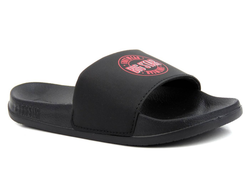 Černé dámské žabky se širokým páskem - BIG STAR JJ274A282, černá