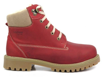 Dámské kozačky - HELIOS Komfort 555, červené